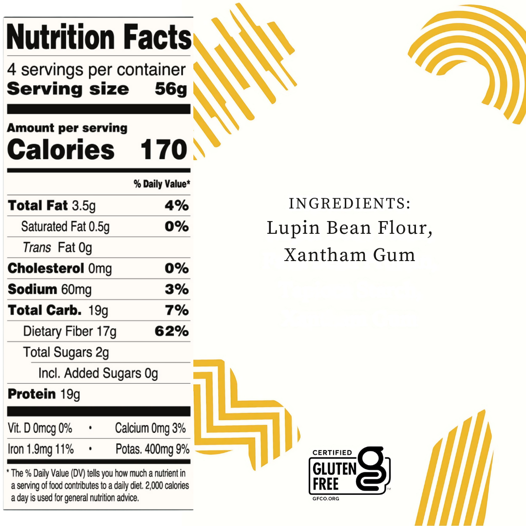 Kaizen Food Company - Fusilli 2g Net Carb High Protein Pasta - Fewer Carbs, Keto