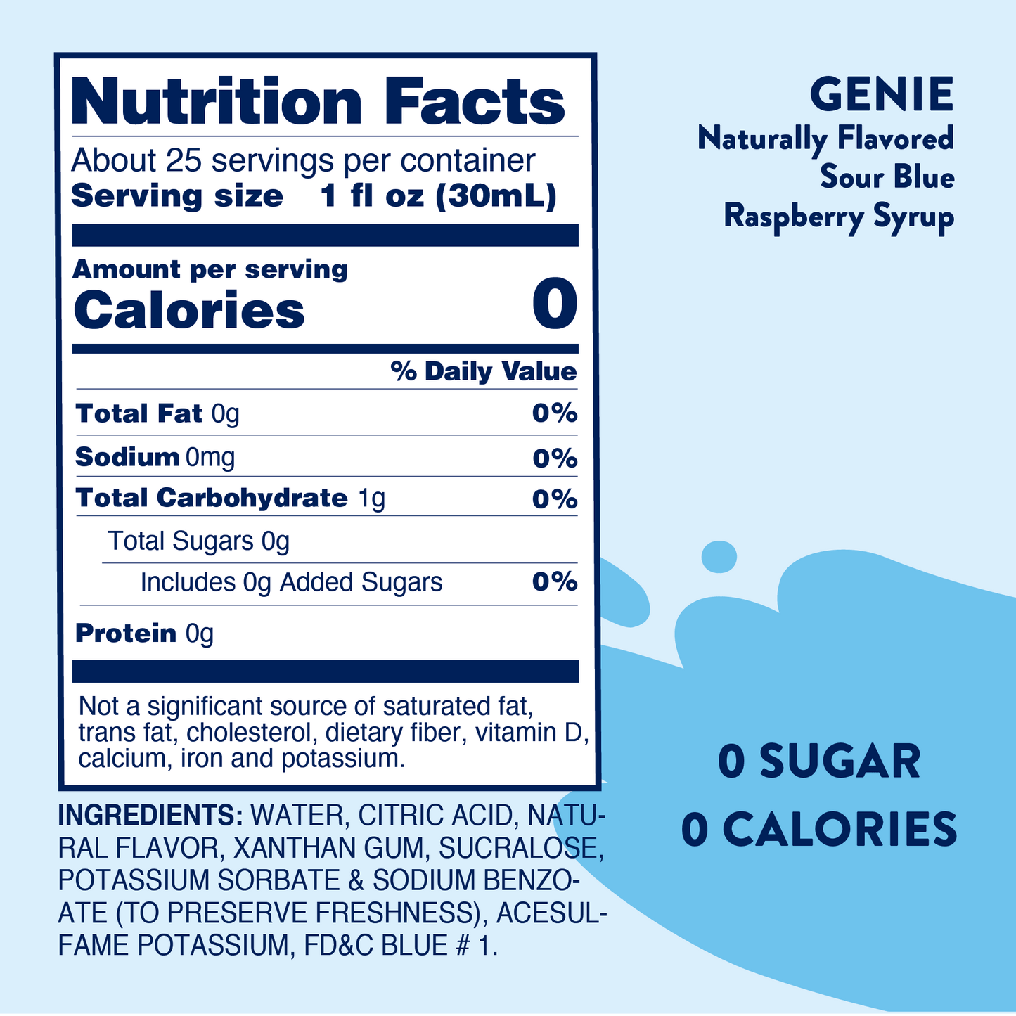 Jordan's Skinny Mixes - Sugar Free Sour Genie™ Syrup