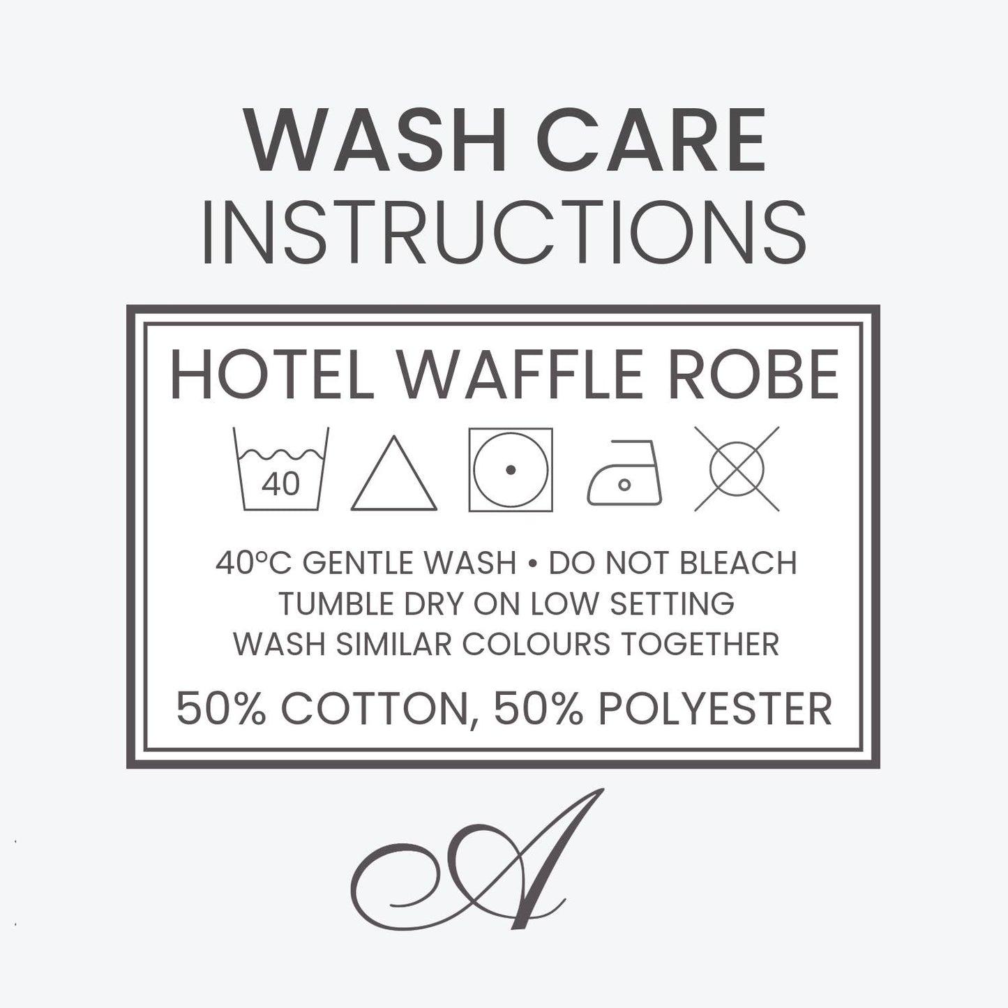 Allure Bath Fashions - Unisex Lightweight Waffle Bathrobe, Spa Dressing Gown Kimono