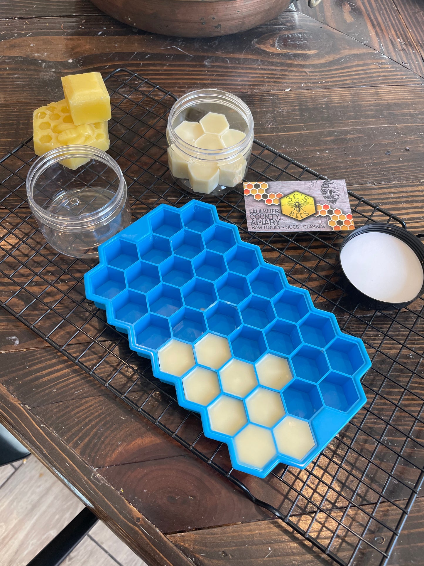 Lotion bars with local beeswax