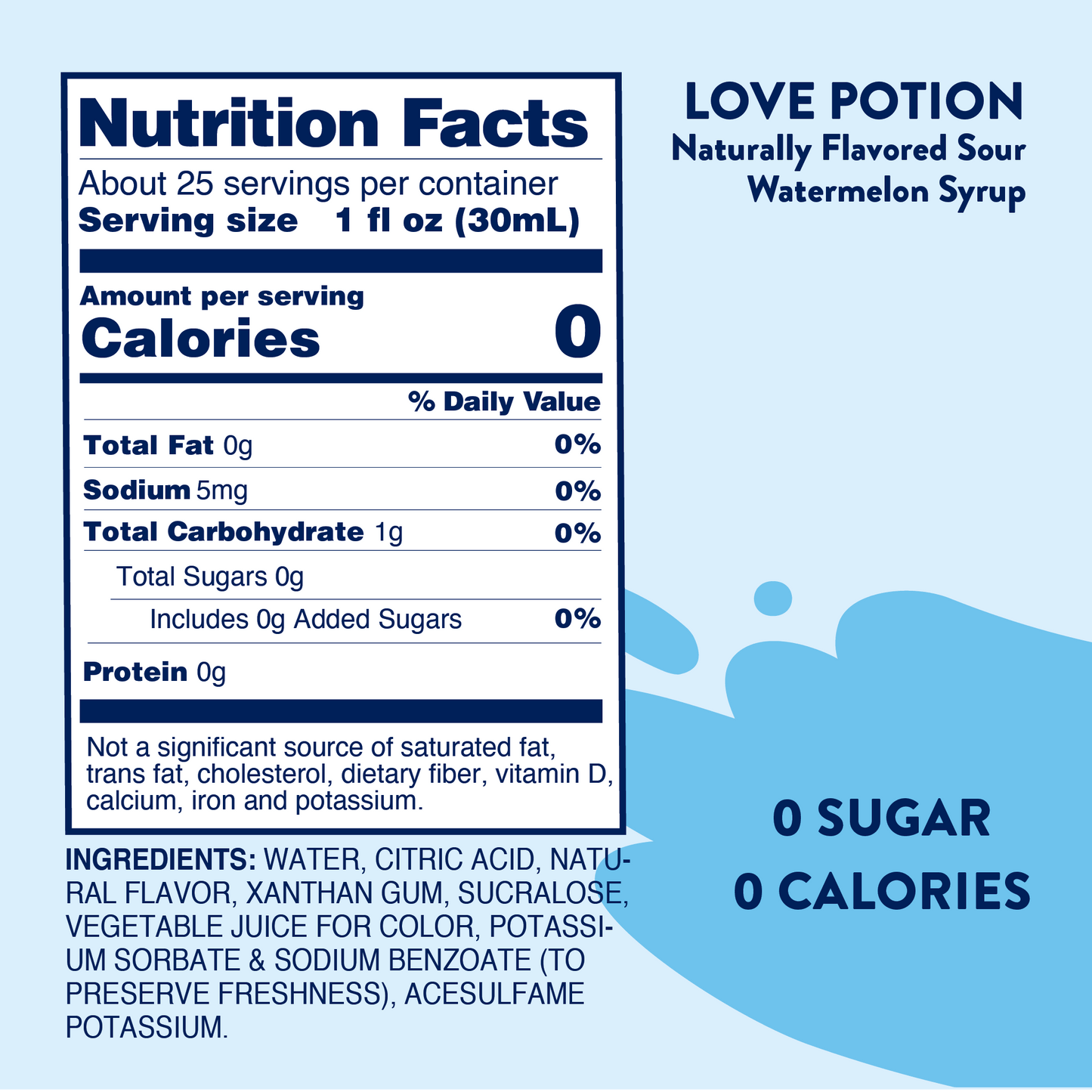 Jordan's Skinny Mixes - Sugar Free Sour Love Potion™ Syrup
