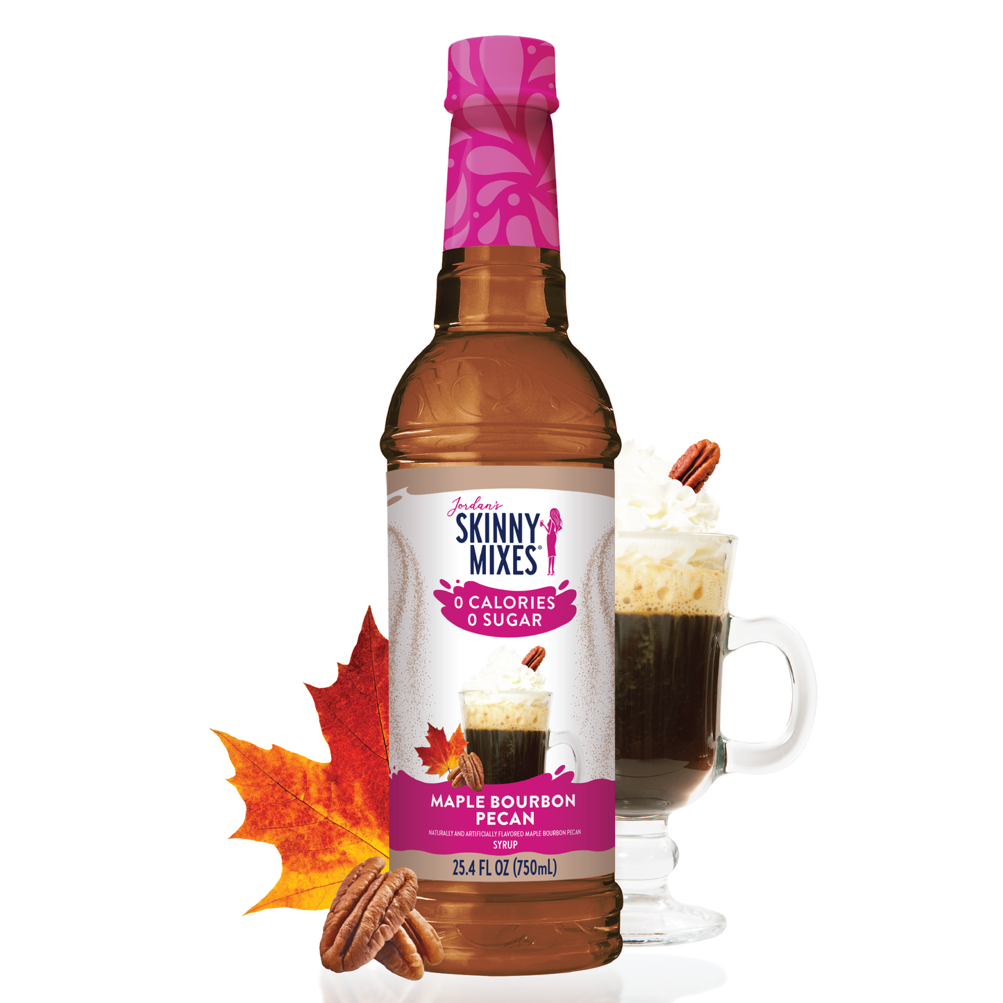 Jordan's Skinny Mixes - Sugar Free Maple Bourbon Pecan Syrup