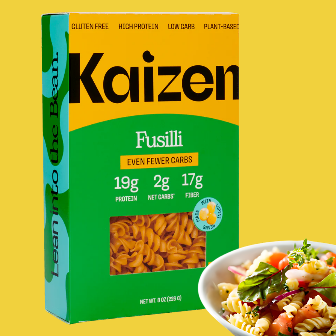 Kaizen Food Company - Fusilli 2g Net Carb High Protein Pasta - Fewer Carbs, Keto