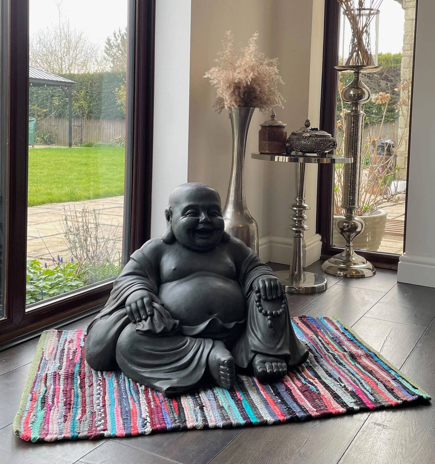 Allure Bath Fashions - Chindi Recycled Rag Rug - Hand-Woven & Multi-Coloured