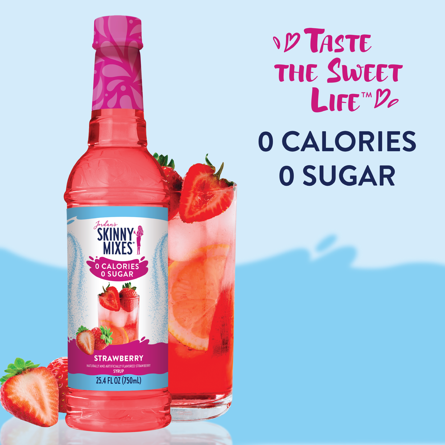 Jordan's Skinny Mixes - Sugar Free Strawberry Syrup