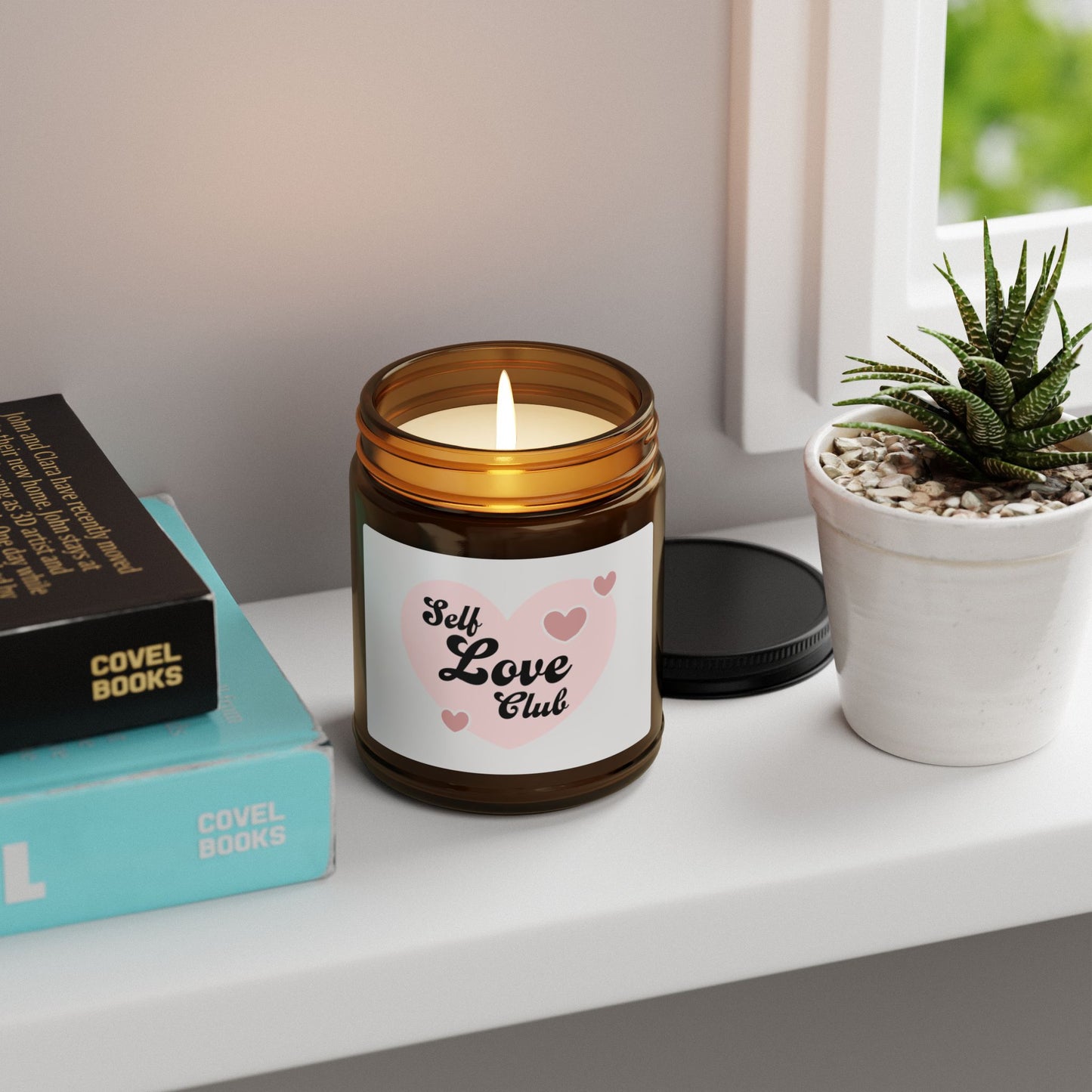 Self Love Club Soy Candle — Amber Jar Scented Candle (Multi-Size)