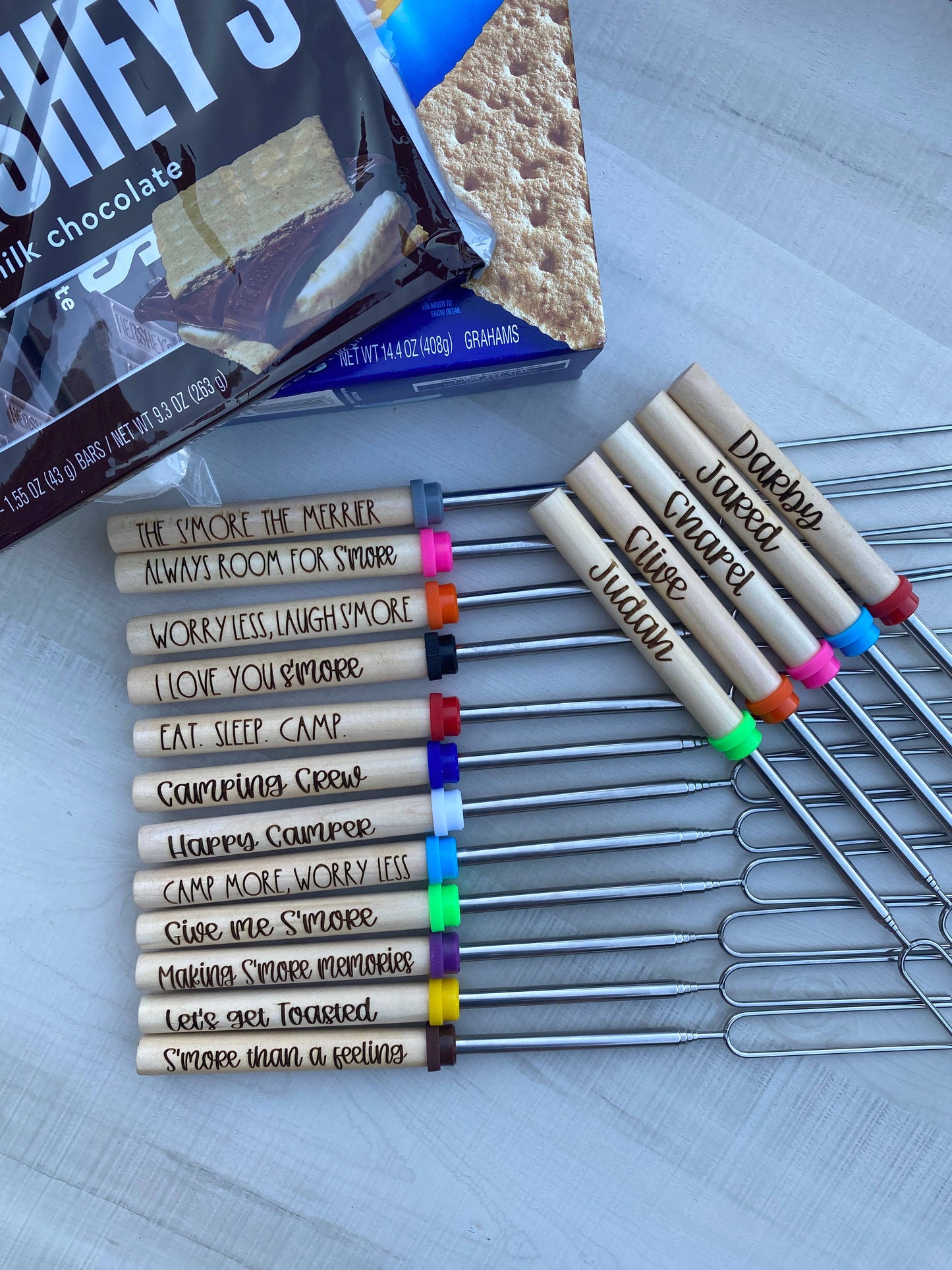 Infinity Cuts & Creations - Campfire Sticks - Script / Mixed Colors  “ Let’s Get Cozy”