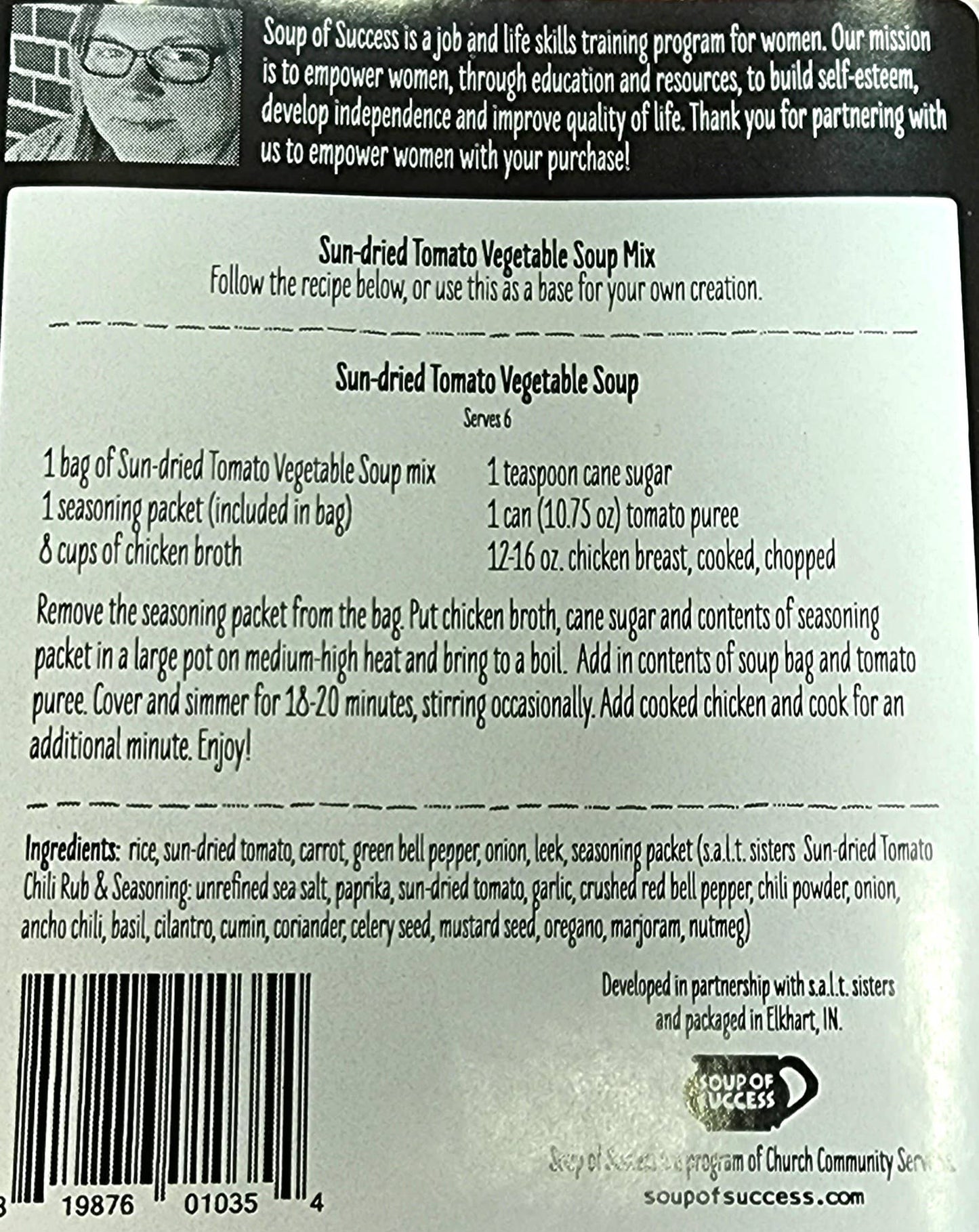 Soup Of Success - Sun-dried Tomato Vegetable Soup