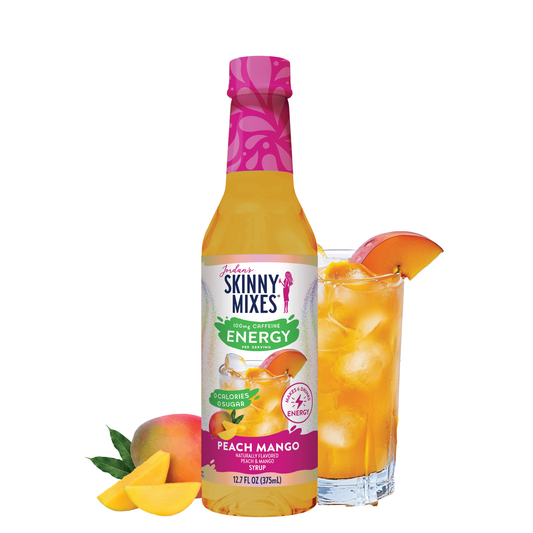 Jordan's Skinny Mixes - Sugar Free Peach Mango Energy Syrup - 375ml