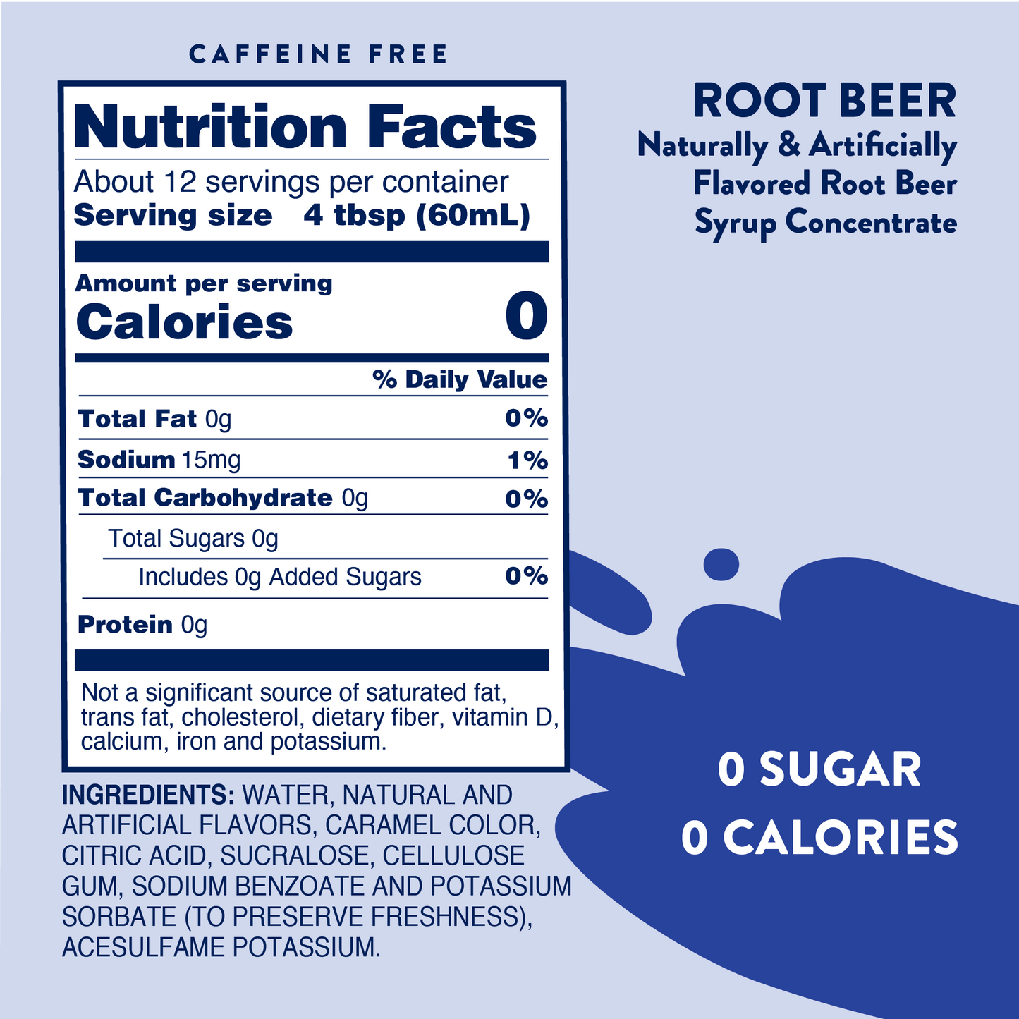 Jordan's Skinny Mixes - Sugar Free Root Beer Float Syrup
