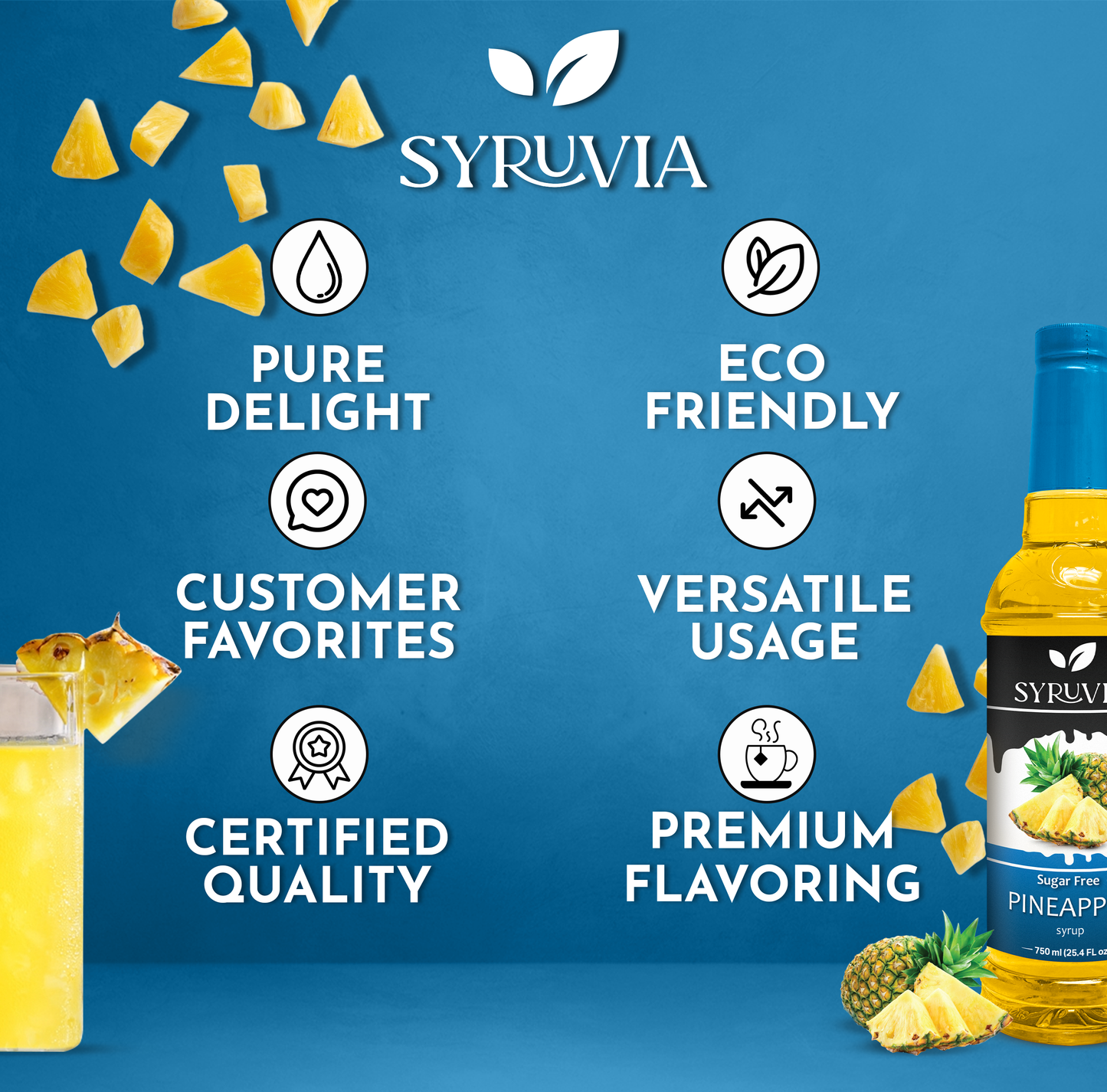 Syruvia - Sugar-Free Pineapple Syrup