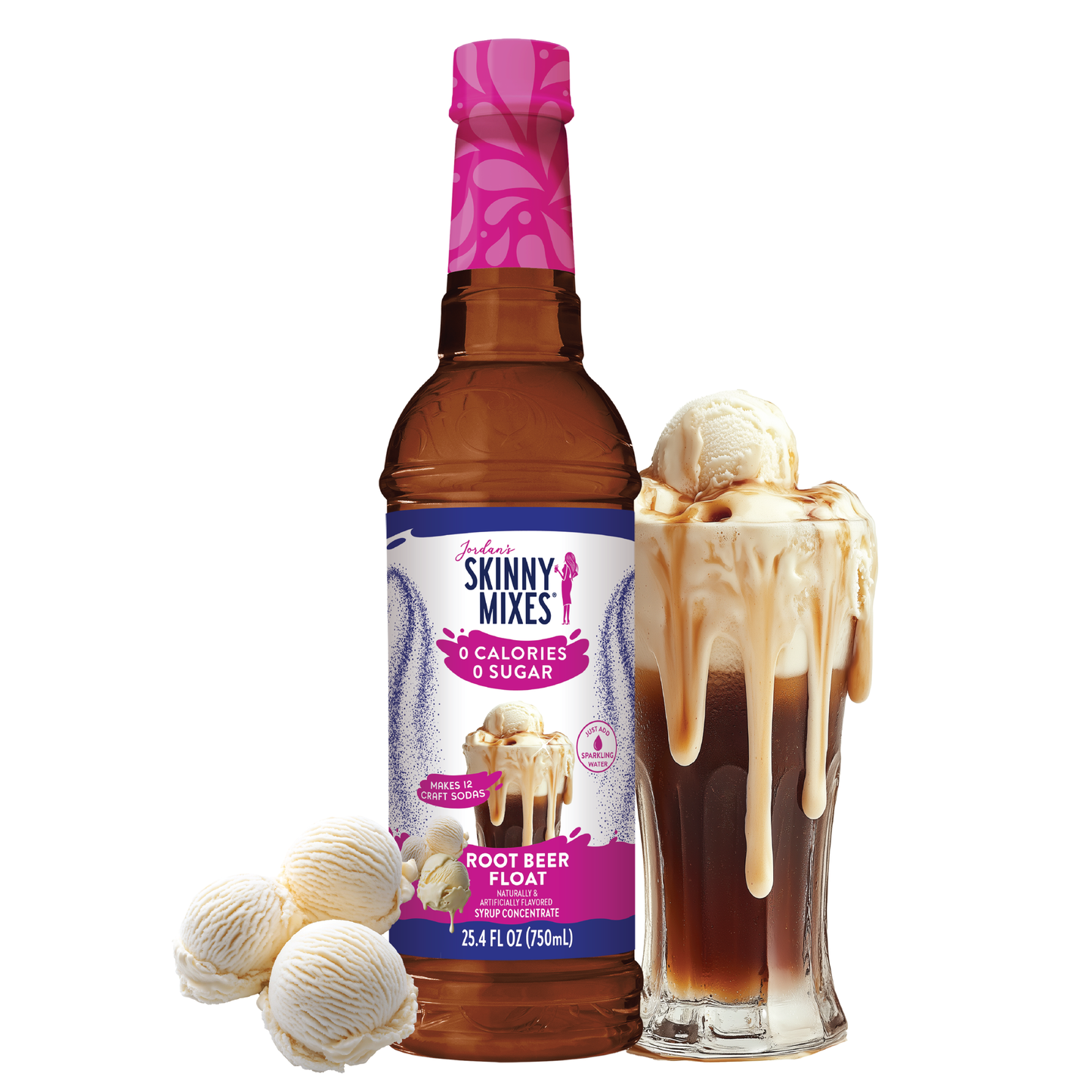 Jordan's Skinny Mixes - Sugar Free Root Beer Float Syrup