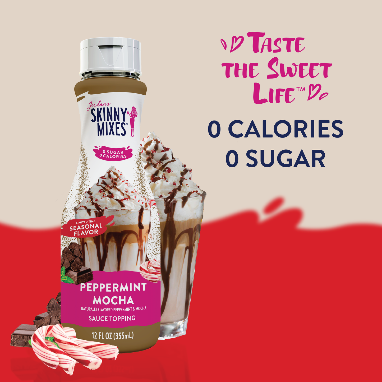 Jordan's Skinny Mixes - Sugar Free Peppermint Mocha Sauce