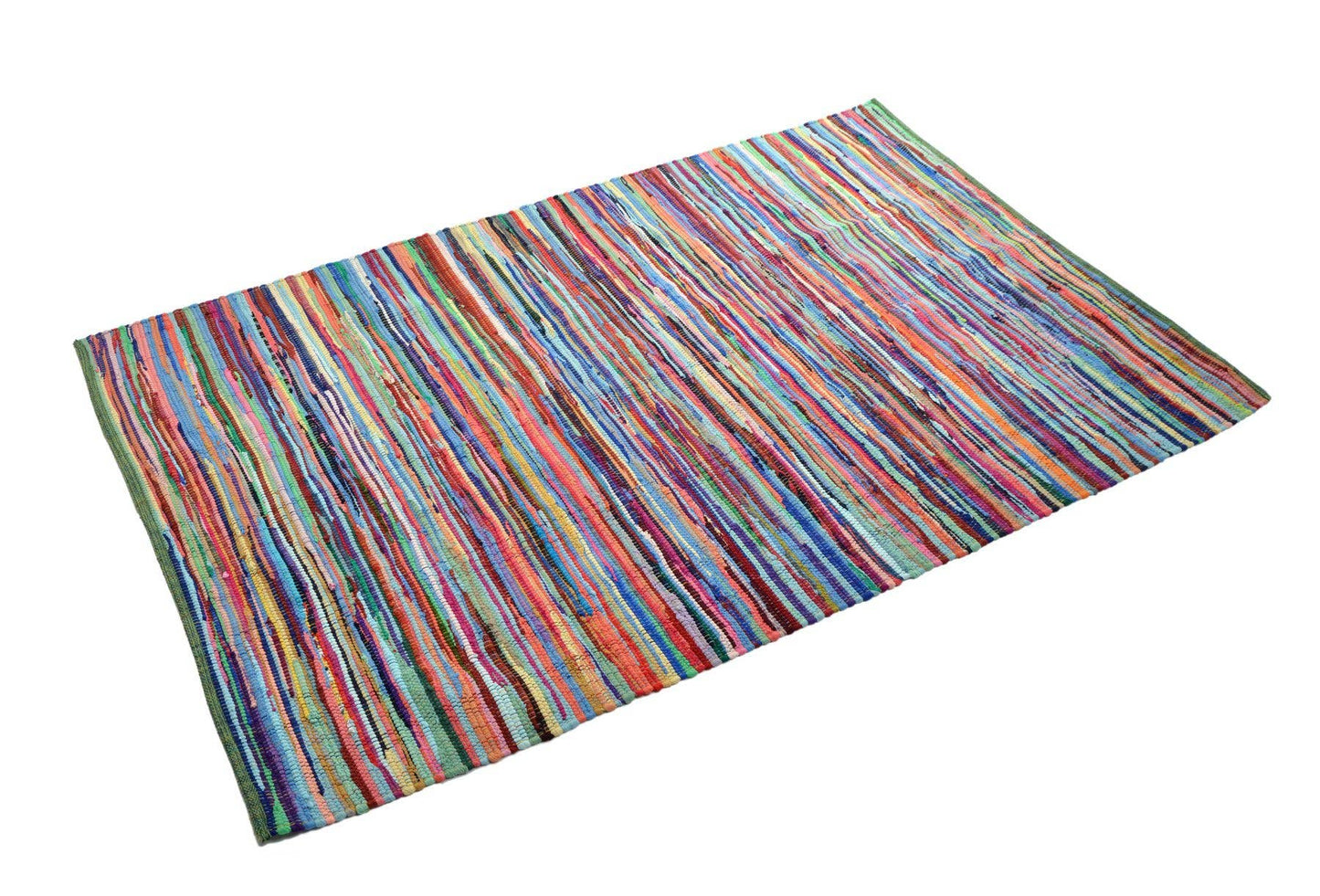 Allure Bath Fashions - Chindi Recycled Rag Rug - Hand-Woven & Multi-Coloured