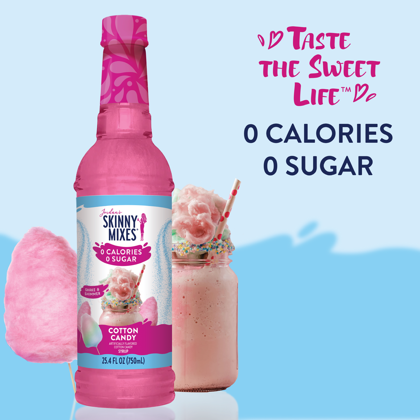 Jordan's Skinny Mixes - Sugar Free Cotton Candy Syrup