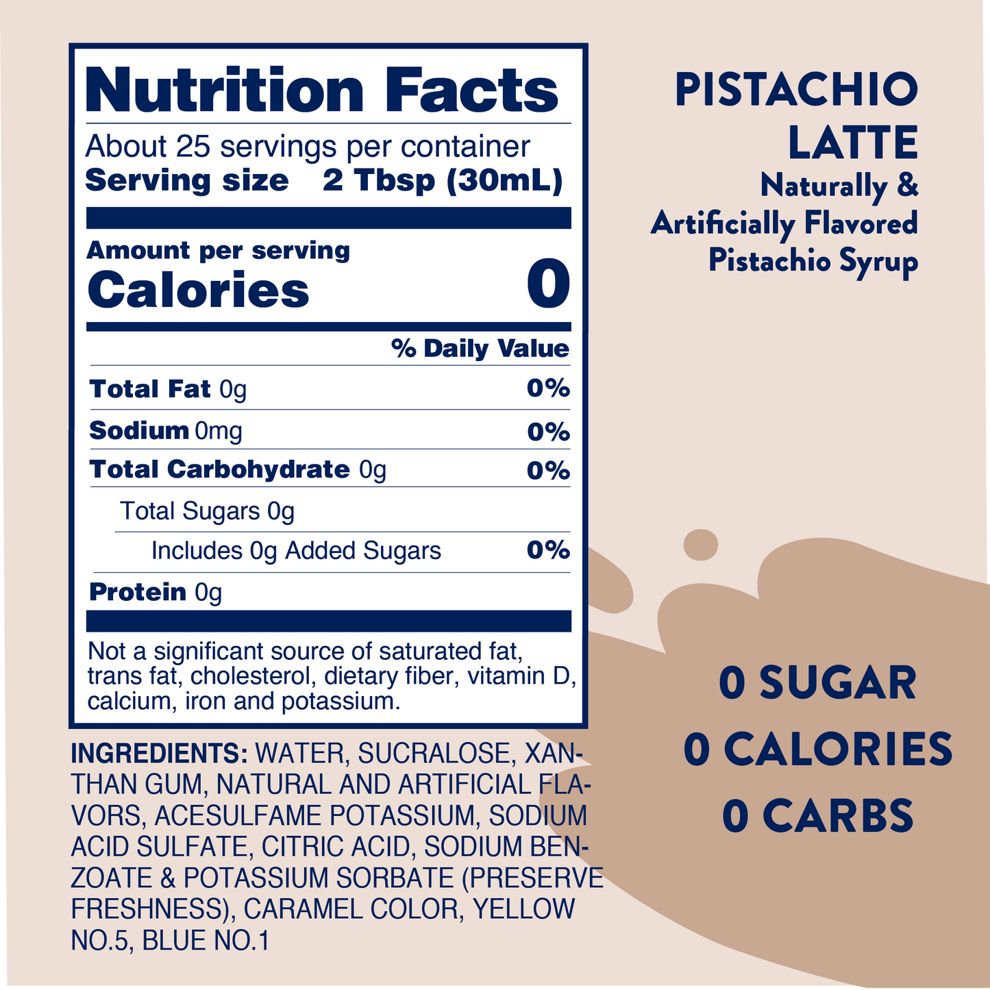 Jordan's Skinny Mixes - Sugar Free Pistachio Syrup