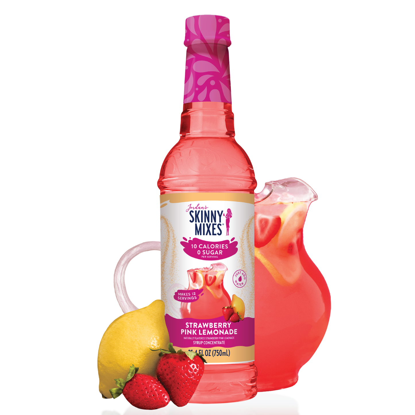 Jordan's Skinny Mixes - Strawberry Pink Lemonade Syrup Concentrate