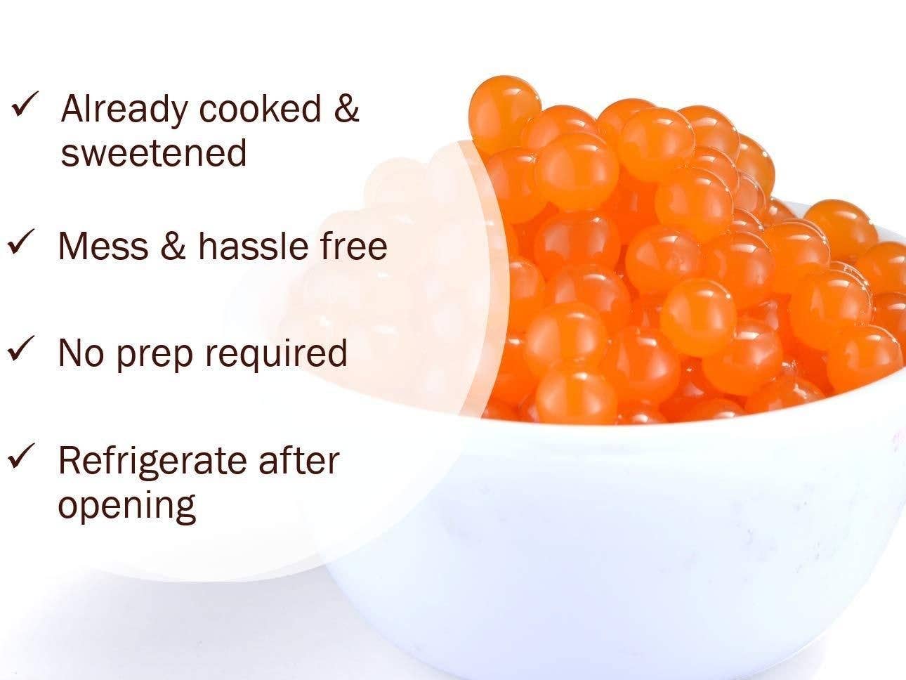 Syruvia - 1 LB Mango Flavored Popping Boba