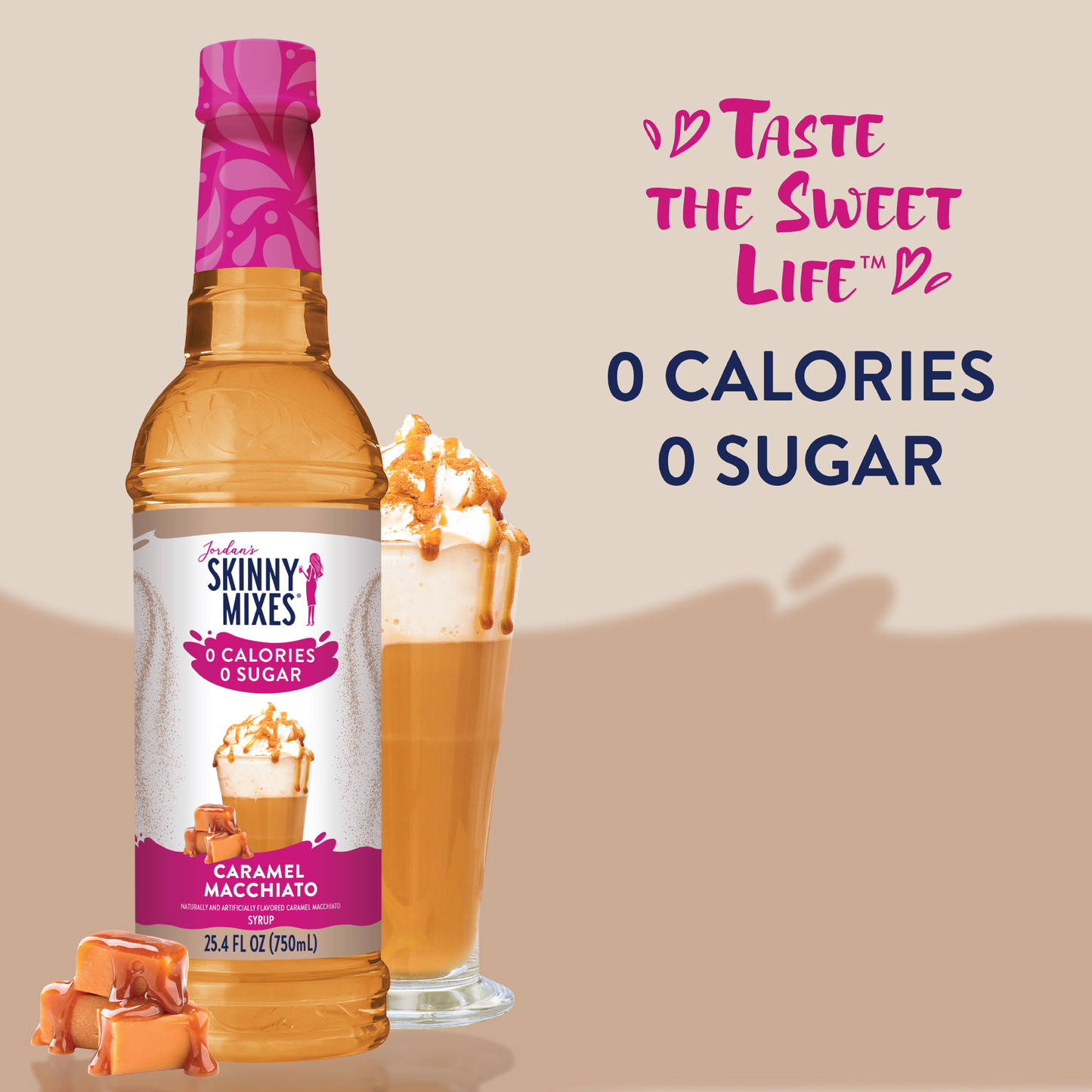 Jordan's Skinny Mixes - Sugar Free Caramel Macchiato Syrup