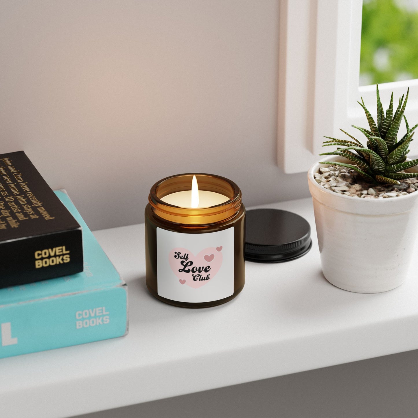 Self Love Club Soy Candle — Amber Jar Scented Candle (Multi-Size)