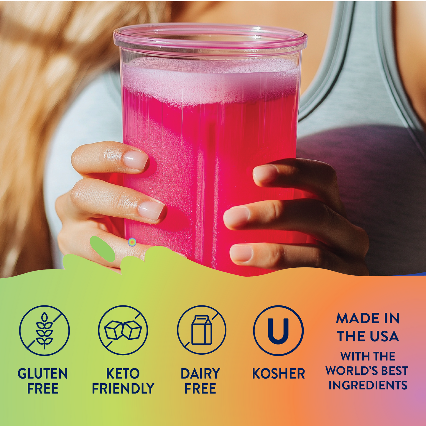 Jordan's Skinny Mixes - Sugar Free Strawberry Dragon Fruit Energy Syrup - 375ml