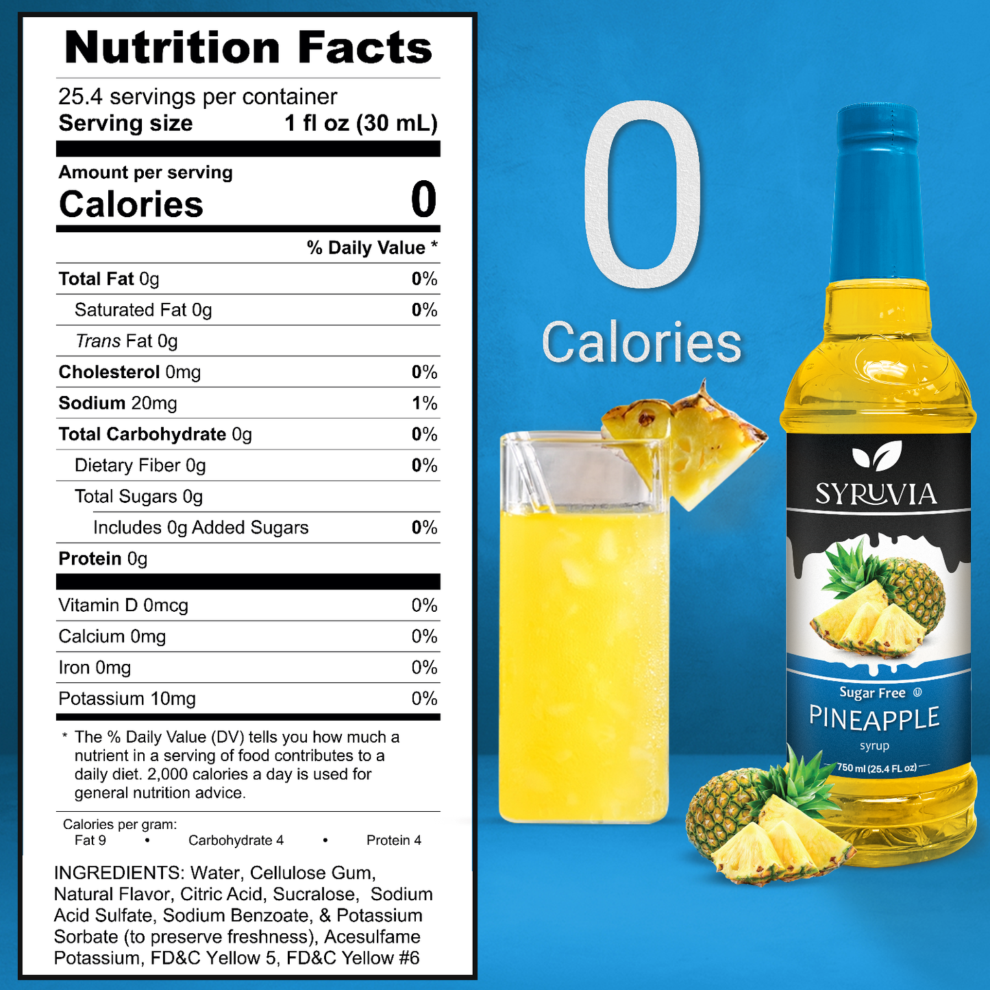 Syruvia - Sugar-Free Pineapple Syrup