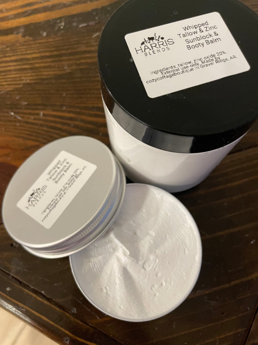 Whipped Tallow & Zinc Sunblock & Booty Balm