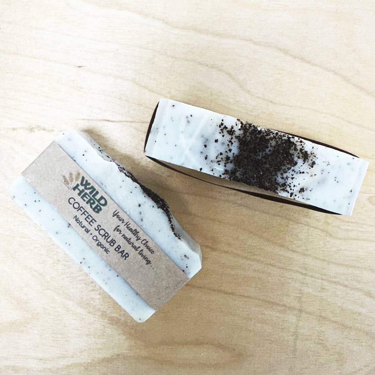 Wild Herb Soap Co - Coffee Scrub Bar | All Natural Soap Bar Nut Free Product