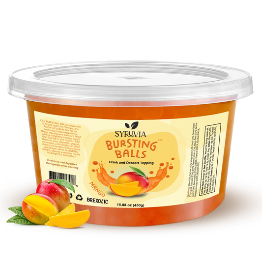 Syruvia - 1 LB Mango Flavored Popping Boba