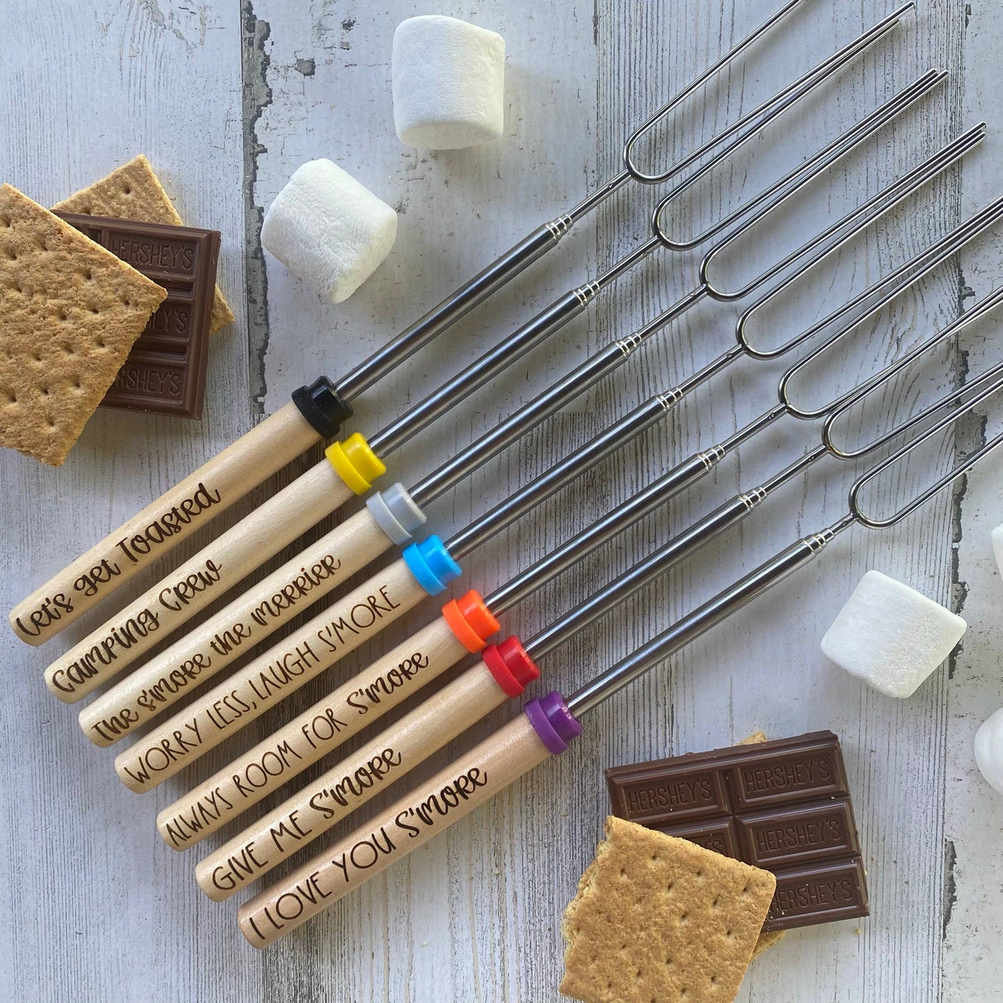 Infinity Cuts & Creations - Campfire Sticks - Script / Mixed Colors  “ Let’s Get Cozy”