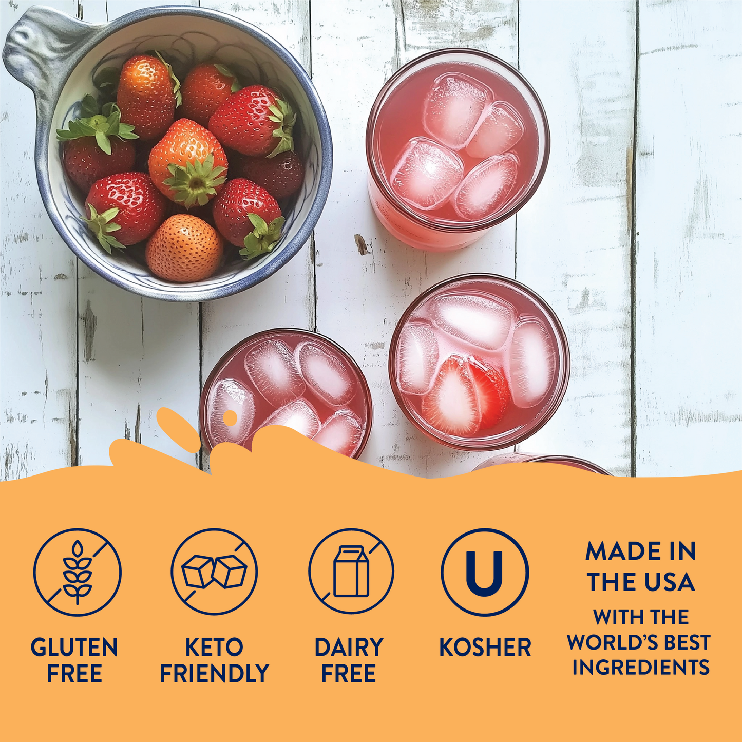 Jordan's Skinny Mixes - Strawberry Pink Lemonade Syrup Concentrate