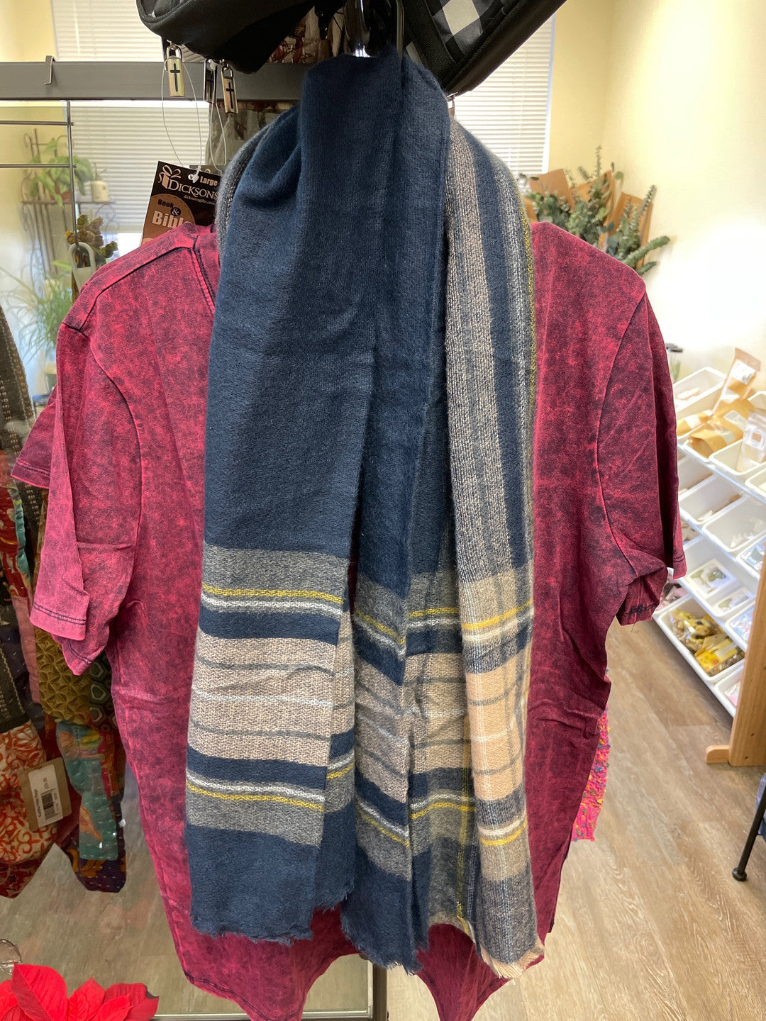 Plaid Oversized Blanket Scarves