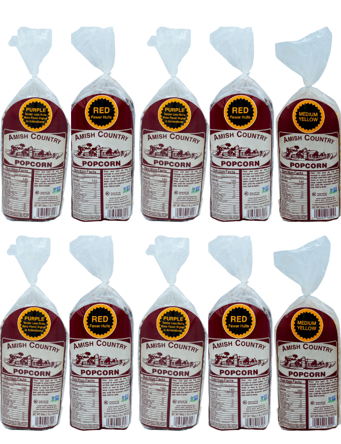 Amish Country Popcorn -  1lb Bags of Popcorn